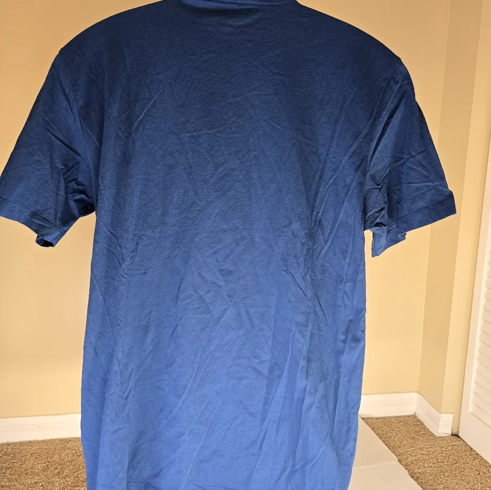 MEN TRUE RELIGION Embroidered Vines Graphic Deep Turquoise T Shirt Size XL